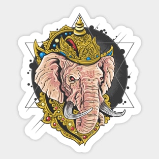 The King Elephant Sticker